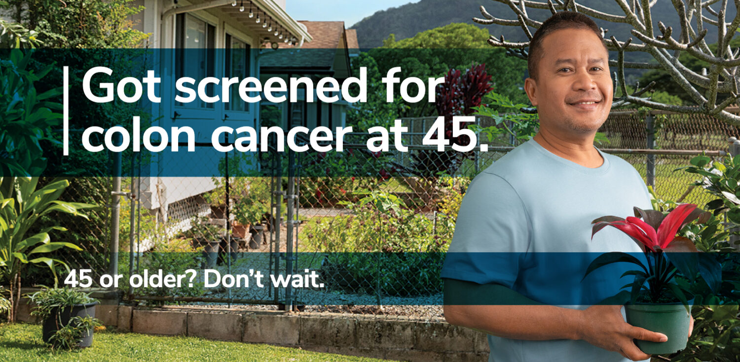 Get Screened for colon cancer at 45